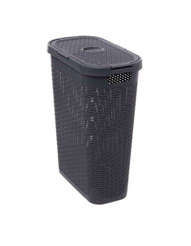 Καλάθι απλύτων pp RATTAN γκρι 40L...