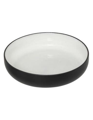 Πιάτο βαθύ STONEWARE άσπρο -μαύρο...