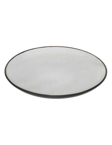 Πιάτο γλυκού STONEWARE ασπρο -μαύρο...
