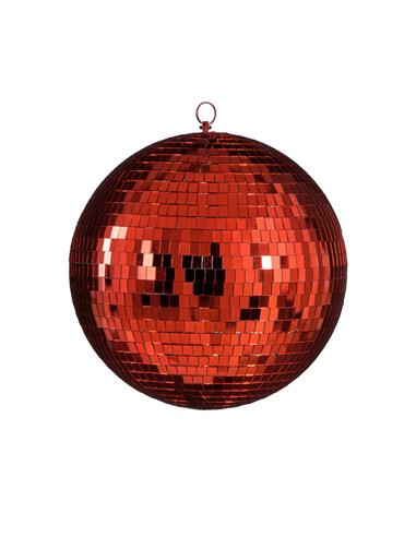 Μπάλα disco mirror κόκκινη 30εκ.