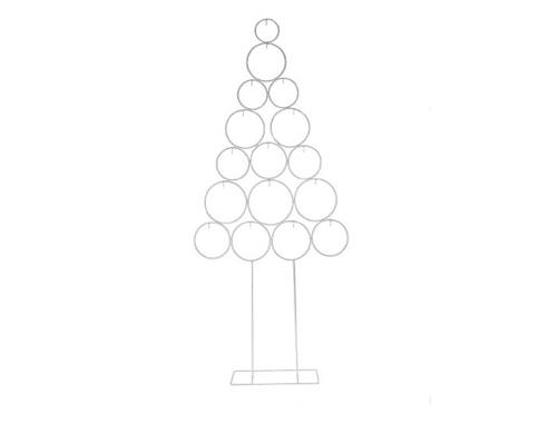 Δένδρο μεταλ.ΚΥΚΛΟΙ λευκό 50Χ14Η118cm