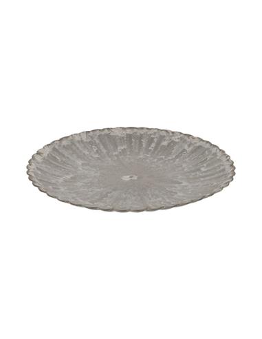 Πιατέλα μελαμίνη καφέ Φ33Η3cm