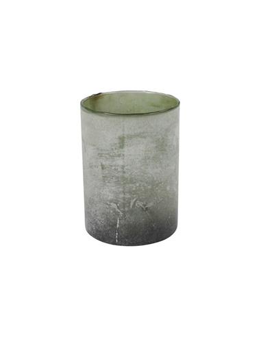 Κηροπήγιο ποτήρι πράσινο Φ18 Η25cm