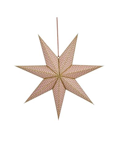 Αστέρι χαρτ.ροζ κρεμ.Φ60 Η18cm