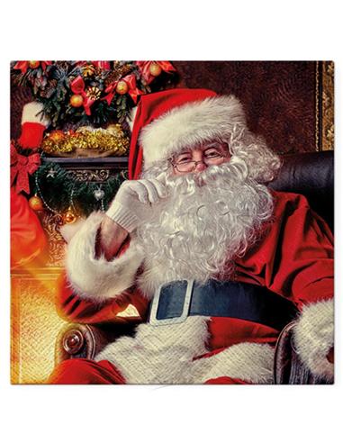 Χαρτοπετσέτες 3φυλλες "SANTA" 33x33...