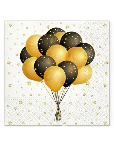 Χαρτοπετσέτες BALLOONS σετ20τμχ 33x33cm