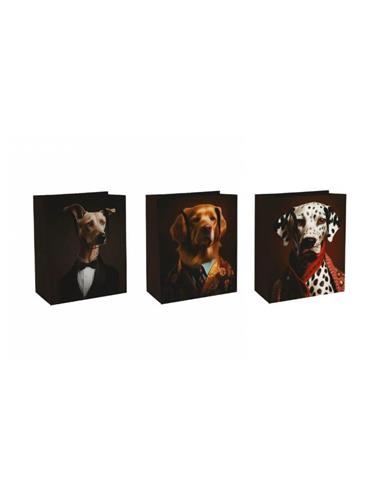 Τσάντα χαρτ.δώρου "DOG HEAD"/3σχέδια...