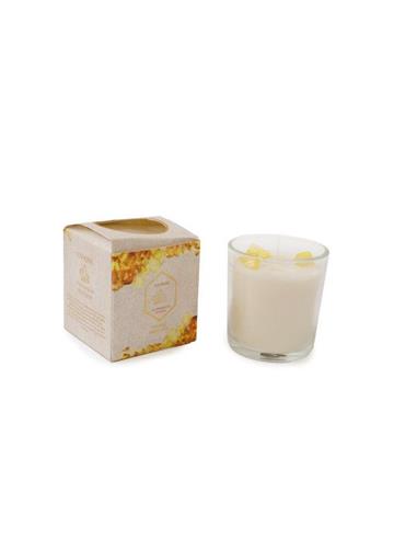 Κερί σε ποτήρι 7Χ7,5 citrine