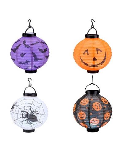 Φαναράκι Halloween 4σχέδια Φ20Η23cm