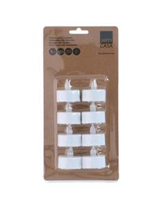 Κεριά ρεσώ LED 8τμχ Φ3,7Η3,7cm