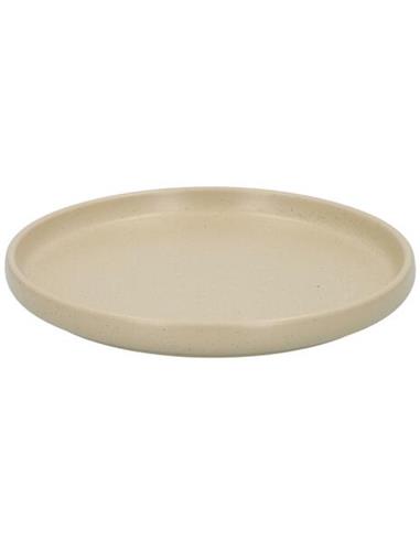 Πιάτο γλυκού μπεζ Stoneware Φ20cm