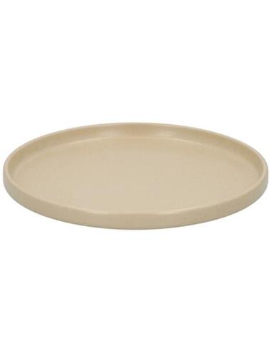 Πιάτο φαγητού μπεζ Stoneware Φ26,5cm