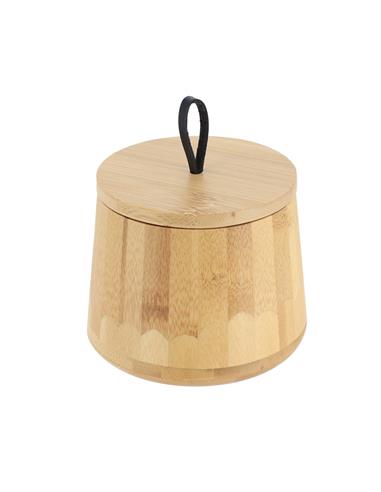 Δοχείο bamboo με καπάκι Φ11 Η18cm