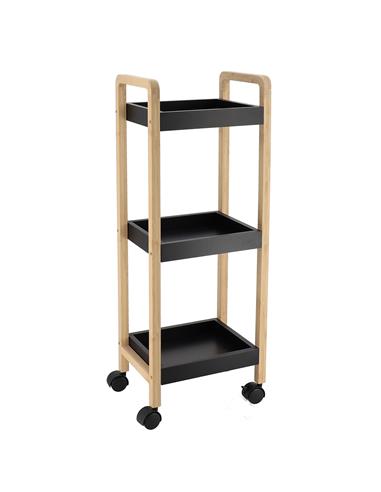 Ραφιέρα bamboo/mdf 3 ράφια 28.5x21x79cm