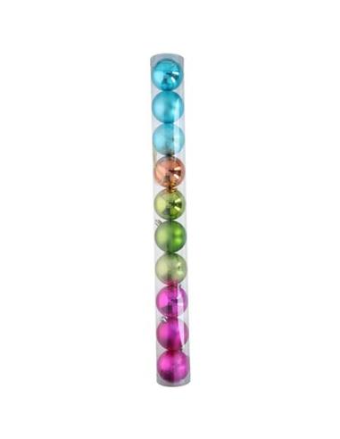 Μπάλες πλαστ.multi color σετ10τμχ Φ6cm