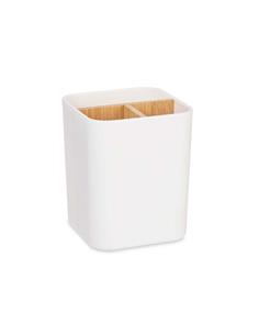 Θήκη κουζίνας λευκή/bamboo...