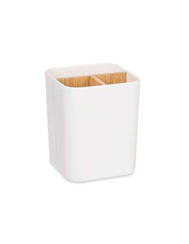 Θήκη κουζίνας λευκή/bamboo χωρίσματα...