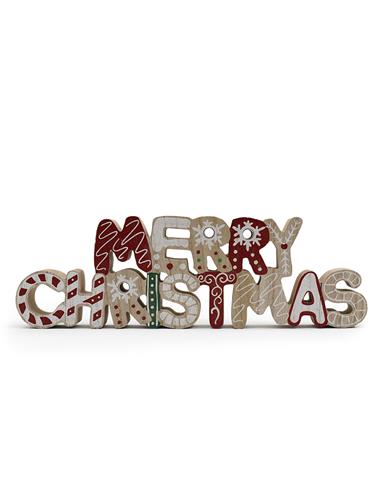 Διακ.επιτ.ξύλινο merry christmas 30εκ.