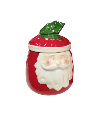 Μπισκοτιέρα κεραμ.SANTA CLAUS Φ14 Η...