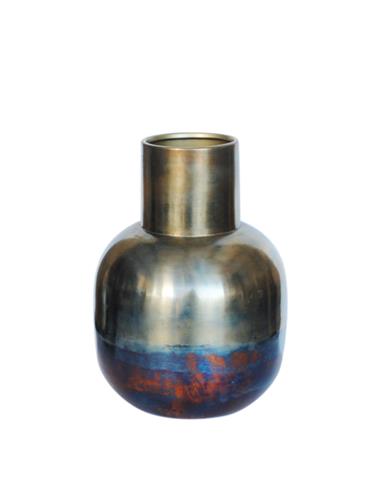 Βάζο μεταλλικό bronze Φ21Η29cm