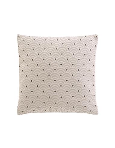 Μαξιλάρι πουά εκρού chenille 45x45cm