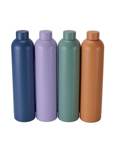 Μπουκάλι θερμός 4χρώματα 1l/Φ7,7Η31,5cm