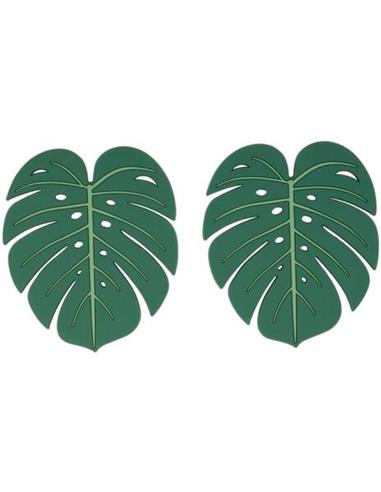 Σουβέρ φύλλο πράσινο 10x12 cm/set 2pcs