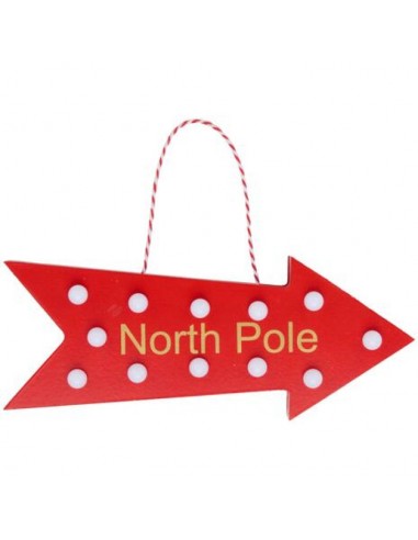 Ταμπέλα LED βέλος NORTH POLE...