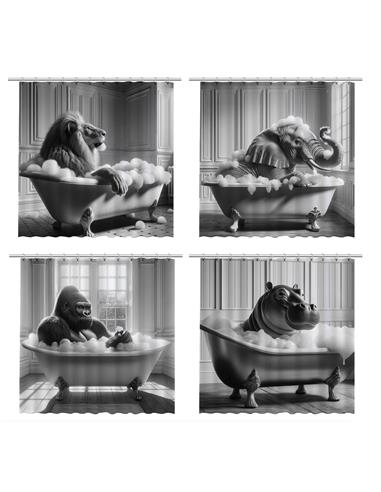 Κουρτίνα "ANIMAL" 4σχέδια180x200cm