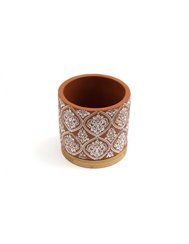 Κασπώ κεραμικό terracotta/bamboo βάση...