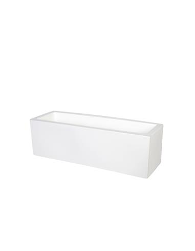 Ζαρντινιέρα CUBE λευκή 60Χ20Χ20