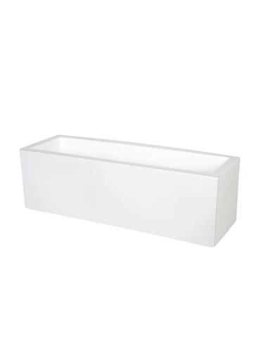 Ζαρντινιέρα CUBE slim λευκή 100X30X50