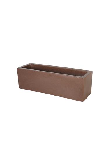 Ζαρντινιέρα CUBE καφέ 60Χ20Χ20