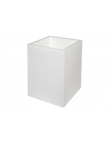 Γλάστρα /κολώνα CUBE λευκή 30Χ30Χ70