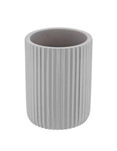 ποτήρι μπανιου polyresin ριγέ cement...