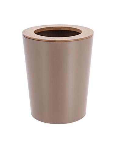 Κάδος απορ.μεταλ.bamboo καπάκι 5lt...