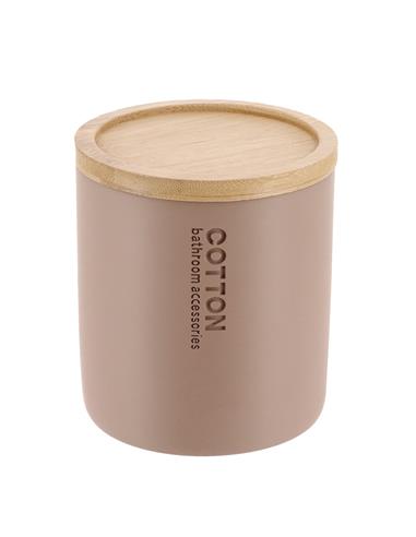 Δοχείο με bamboo καπάκι cappucino...