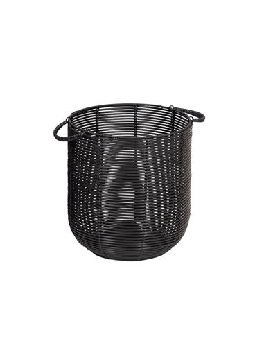 Καλάθι  εξ.χώρου ανακ.rattan μαύρο 35Χ38