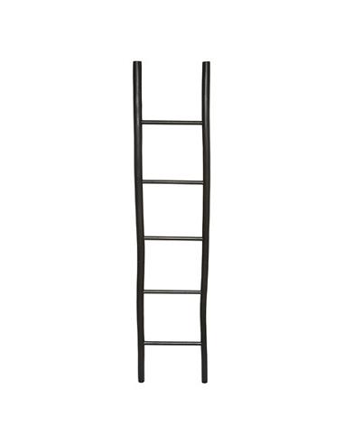 Σκάλα ξύλινη μαύρη 38x6x180cm