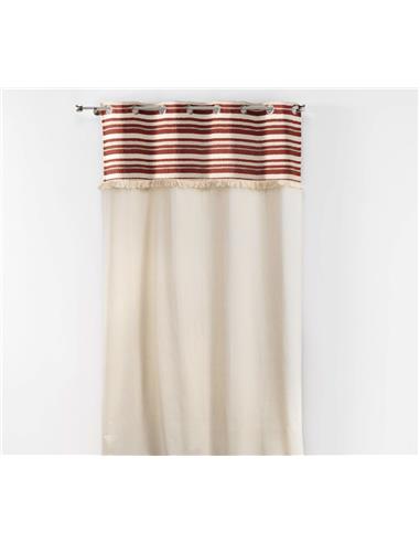 Κουρτινα COTTON /εκρού σχέδιο...