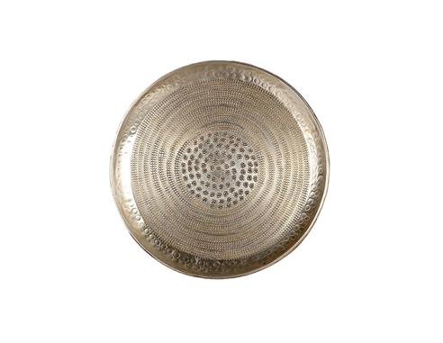 Πιατέλα μεταλλική ασημί Φ38cm