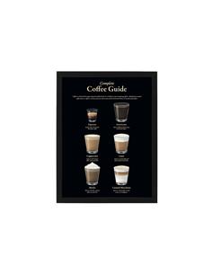 Κάδρο "Coffee guide" 30x40 cm