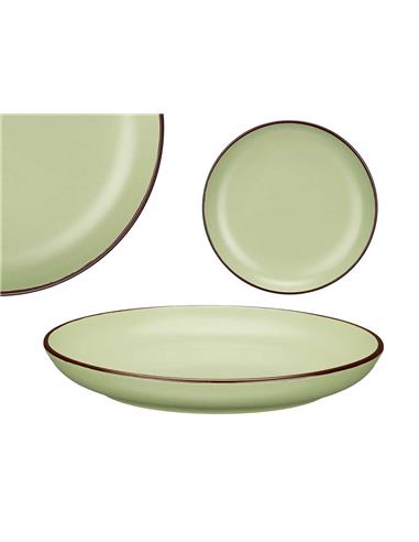 Πιάτο κεραμικό "OLIVE GREEN" 20x3cm