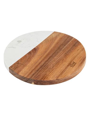Βάση κοπής acacia/marble Φ20 Η1,2cm