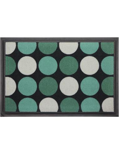 Ποδόμακτρο TURQUOISE κύκλοι 40x60cm