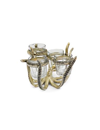Κηροπήγιο "OCTOPUS" aluminium 19x17cm