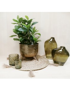 Βάζο γυαλ. πράσινο 8Χ14Η24,5cm 2