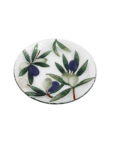 Πιάτο γυάλινο OLIVE  Φ30cm