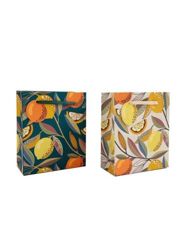 Τσάντα χαρτ.δώρου "CITRUS ZEST" 19x23 cm