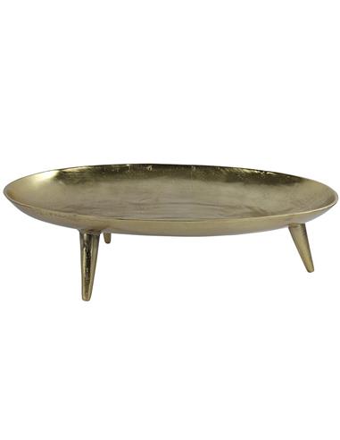 Πιατέλα χρυσή νικελ με πόδια 59x75x22cm